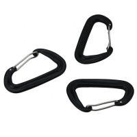 High Quality Light Aluminum Black Snap Hook With Wire Clip