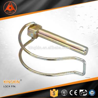 yellow zinc plated shaft lock pin tub E clip linch pins