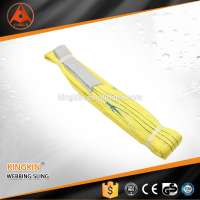 3 Ton high quality yellow color code lifting sling polyester webbing sling belt web sling for lifting