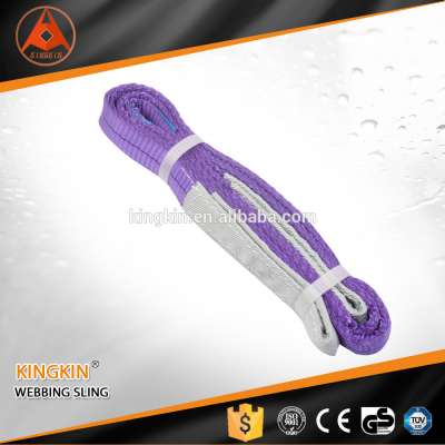 high quality purple color code lifting sling polyester webbing sling belt web sling for lifting