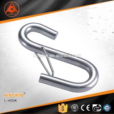 s-shaped hook Stainless Steel Carabiner snap hook with spring