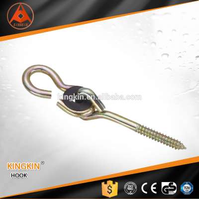 Swing hanger with plastiec cover machidize plated wood thread swing hook